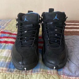 Jordan Retro 12 Nubuck (2009)    Black/White-University Blue